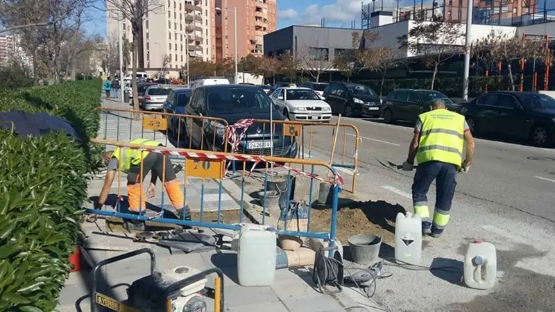 OBRAS CALLE RAMON PUYOL