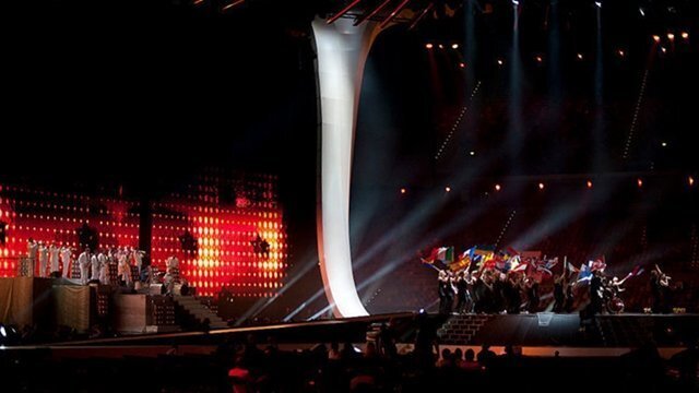 Imagen de un escenario de Eurovisión
