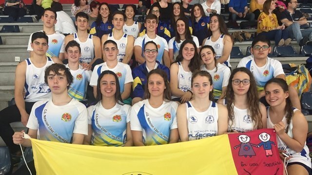 Los nadadores del Ciudad de Algeciras que han participado en el campeonato