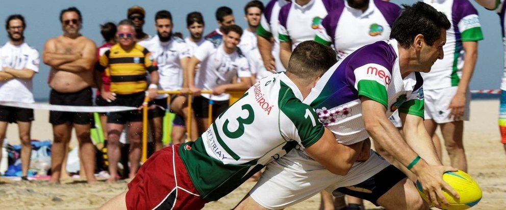 Una imagen del Tarifa Beach Rugby de la pasada edición