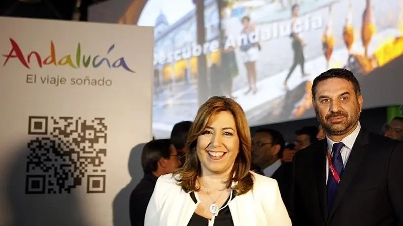 Diaz junto a Fern&aacute;ndez Hernandez en Fitur