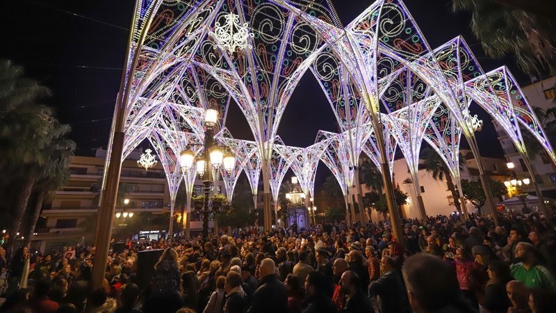Espectacular alumbrado navideño en Algeciras, especialmente en la Plaza Alta (22)
