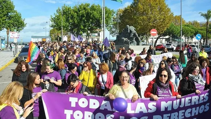 Marea Violeta en una concentraci&oacute;n