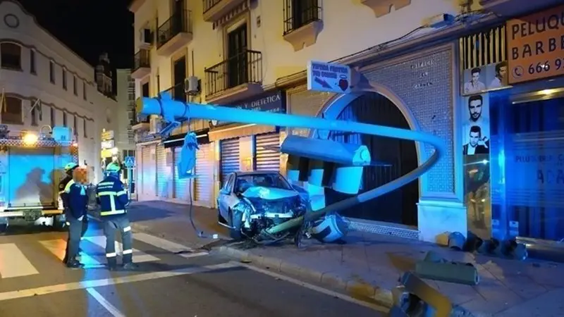 Accidente en el cruce de Agust&iacute;n B&aacute;lsamo