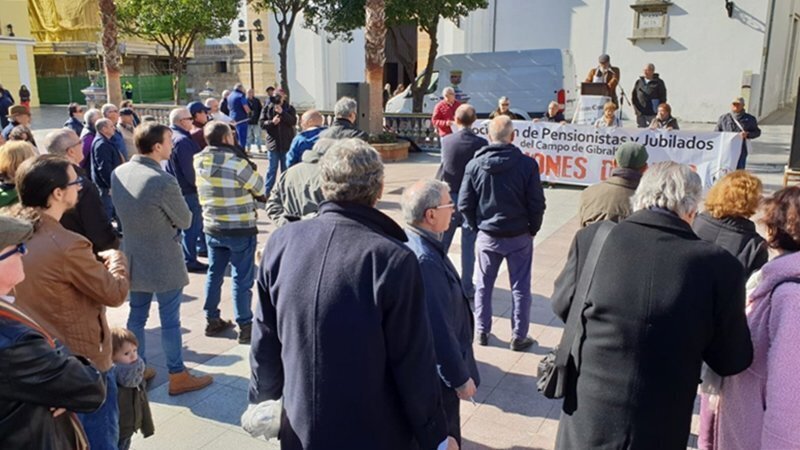 Concentración por las pensiones en Algeciras Feb2019