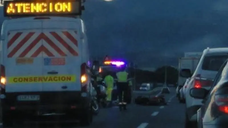 Accidente en la A7 direcci&oacute;n Algeciras