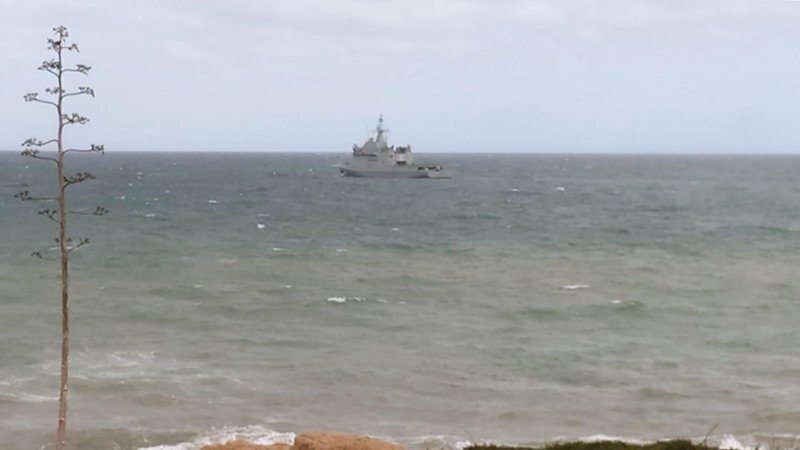 Una imagen del Tornado P44 frente a la costa linense