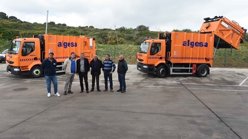 Foto de los nuevos camiones de Algesa