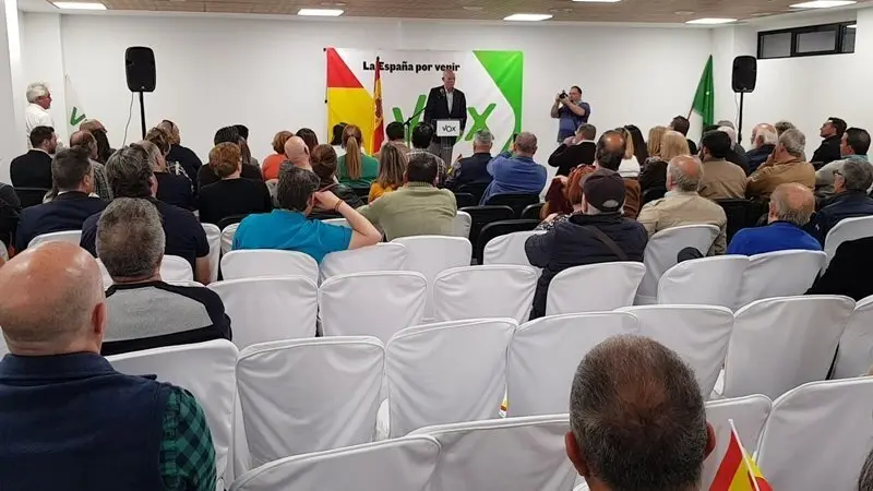 Rosety durante su intervenci&oacute;n en el acto de Vox Algeciras