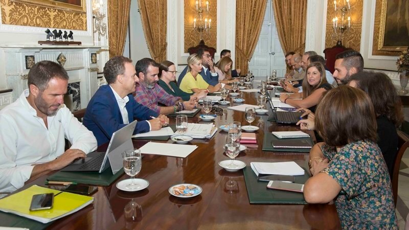 Reunión del equipo de gobierno de Diputación