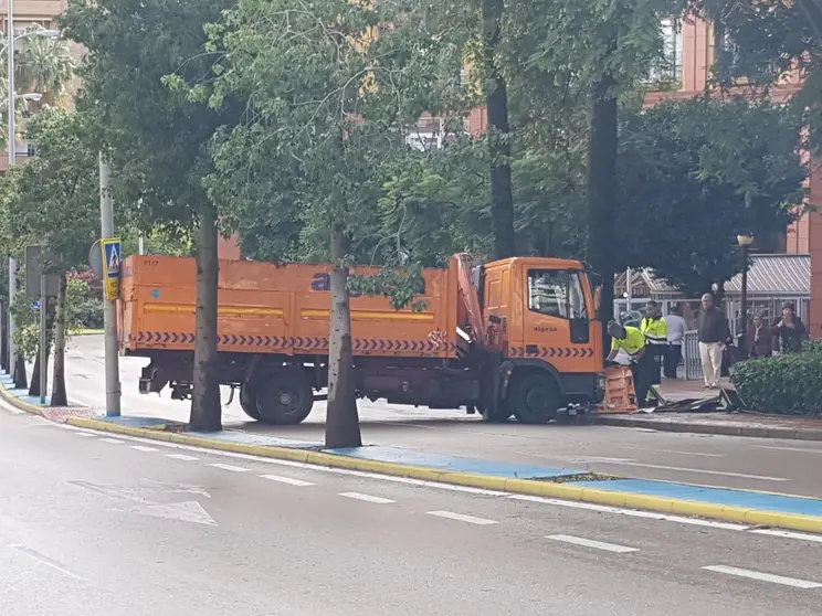 Camion de Algesa accidentado