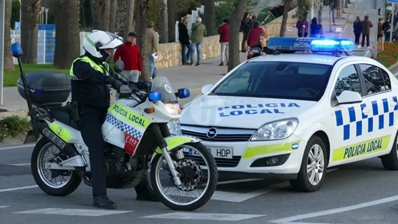 Coche Policia Local en imagen de archivo