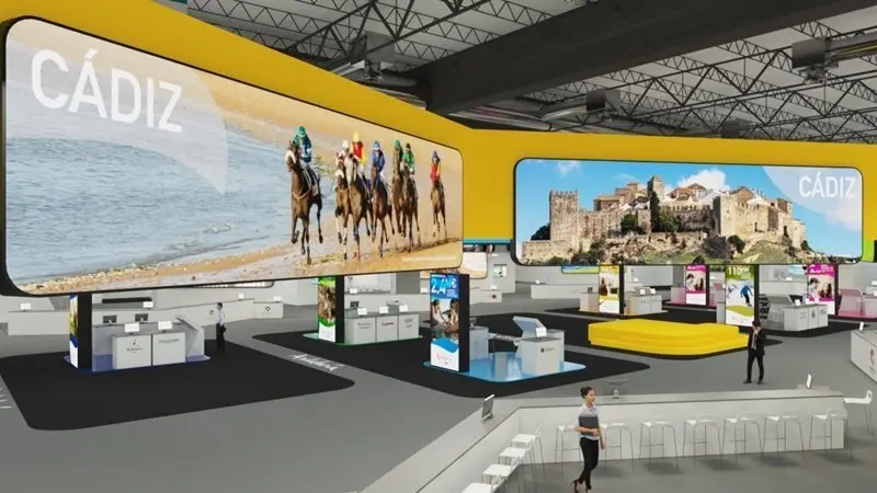 Infografia del stand de C&aacute;diz en Fitur 2020
