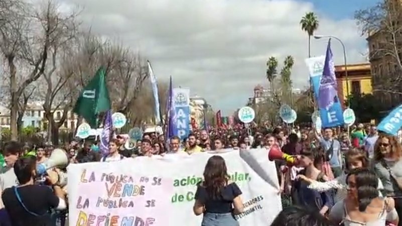 Una de las protestas desarrolladas en Andalucia
