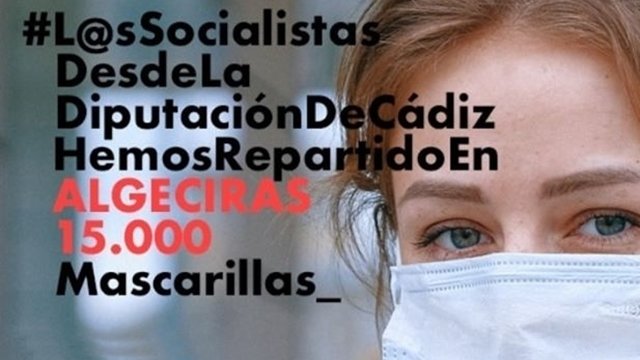 campaña PSOE mascarillas Algeciras