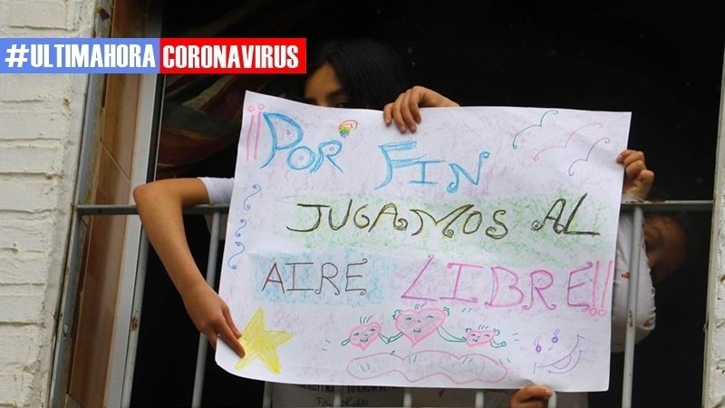 Coronavirus España salidas de menores