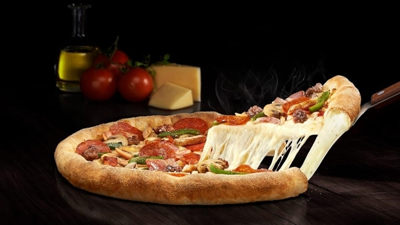 Una pizza