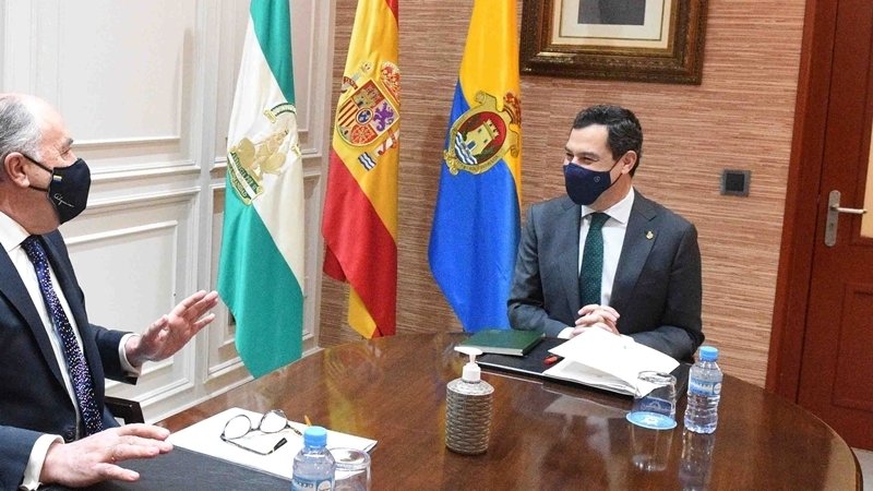 Moreno en su reunion con el alcalde