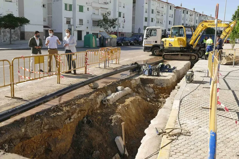 Un momento de la visita a las obras. AYTO ALGECIRAS