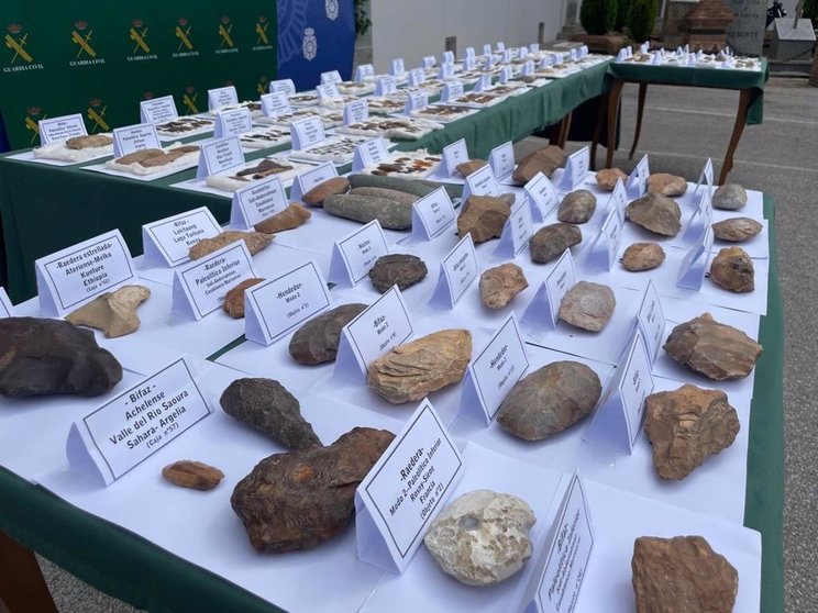 Piezas prehistóricas incautadas en La Línea 