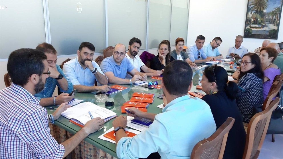 Reunión del equipo de gobierno del Ayuntamiento de La Línea