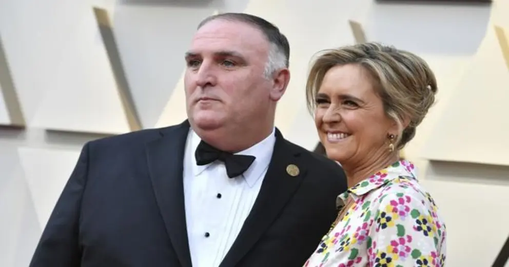 chef jos&eacute; andr&eacute;s y su mujer