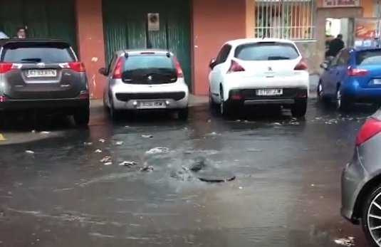 Inundación en la Cuesta del Rayo