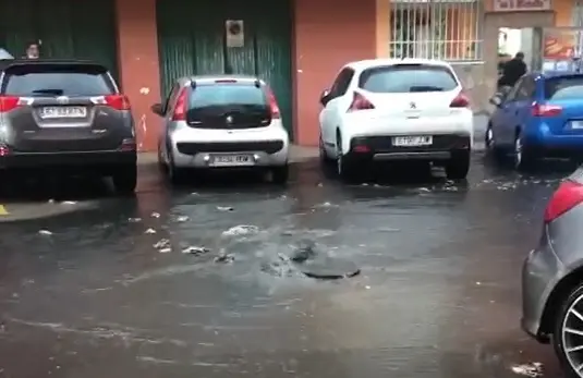 Inundaci&oacute;n en la Cuesta del Rayo