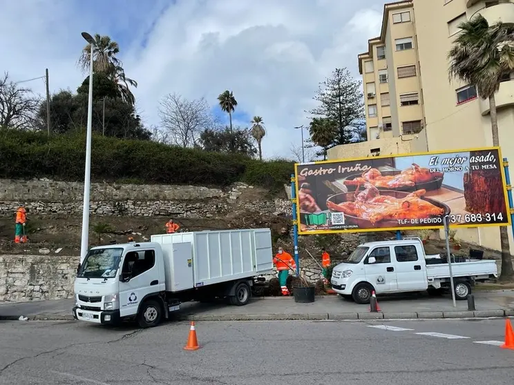 Obras en el talud