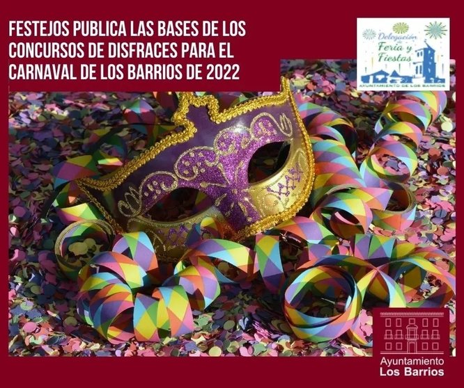 Cartel del Concurso de Disfraces 2022 en Los Barrios