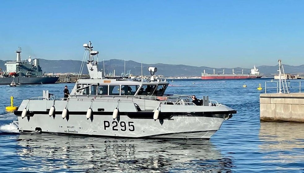 El HMS Cutlass en la base naval de Gibraltar