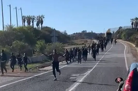 entrada masiva de migrantes