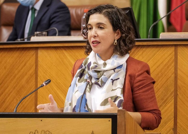 Noelia Ruiz, en el Parlamento Andaluz