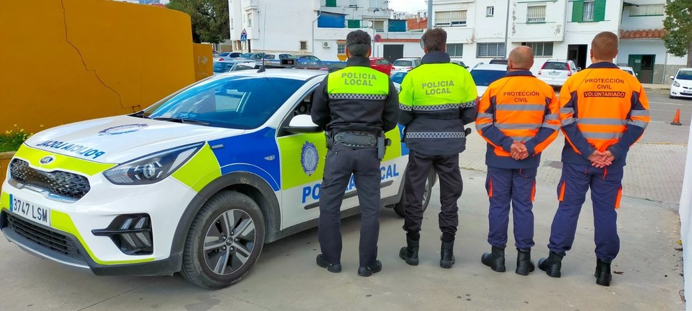 Policía Loca y Protección Civil de Algeciras