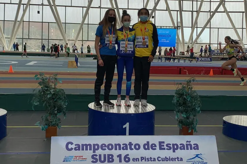 Marina Delgado, en el p&oacute;dium
