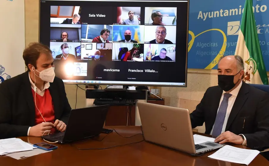 Imagen de la sesi&oacute;n telem&aacute;tica del consejo de EMALGESA