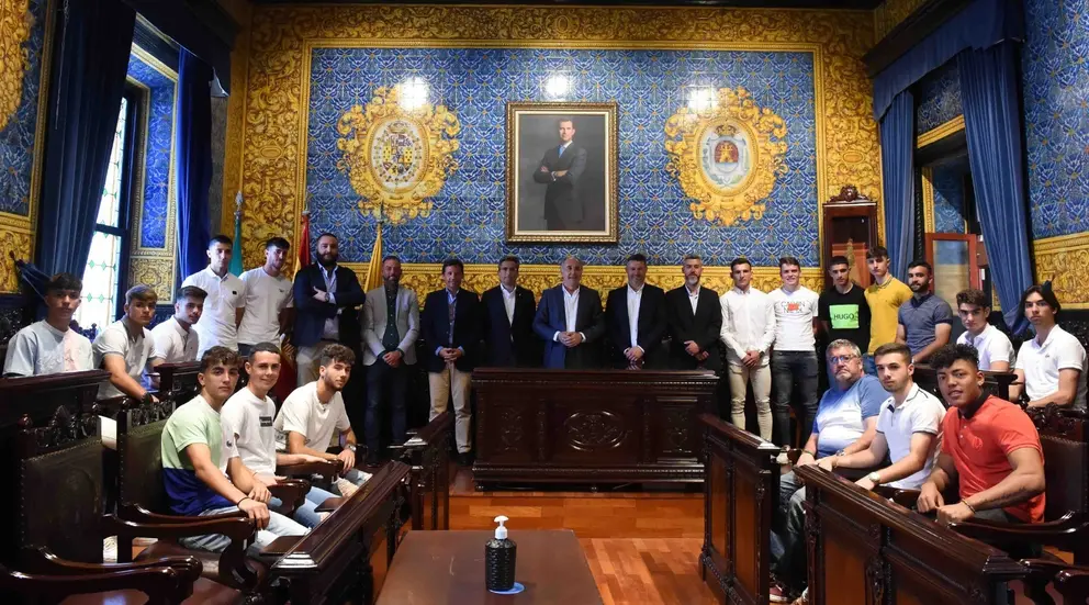 Recepci&oacute;n municipal del Algeciras juvenil