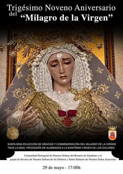 Cartel de la celebraci&oacute;n del aniversario del "Milagro de Guadiaro"