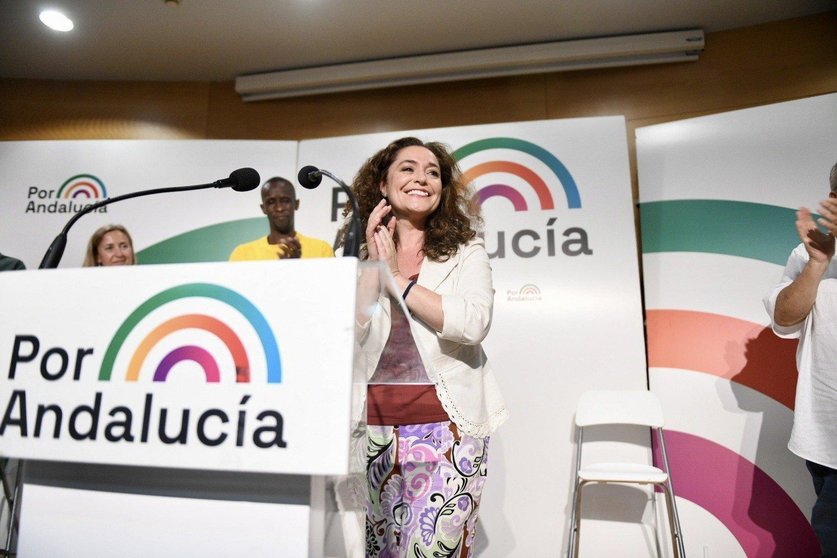 Inma Nieto, en un acto de campaña