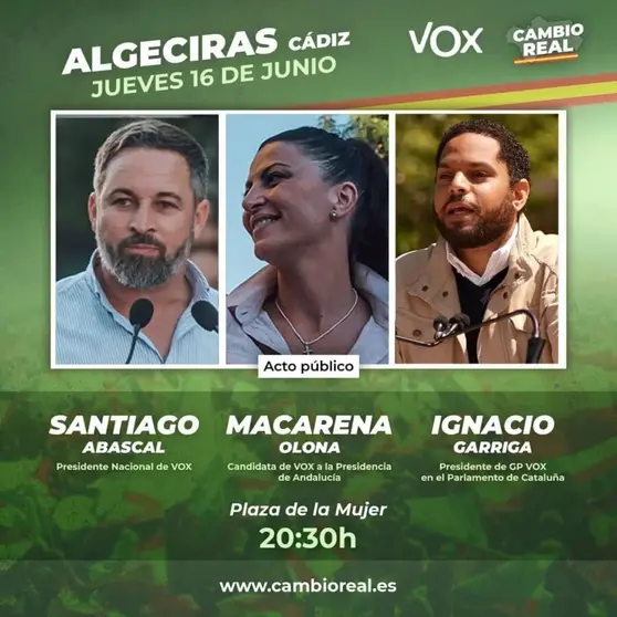 cartel del mitin