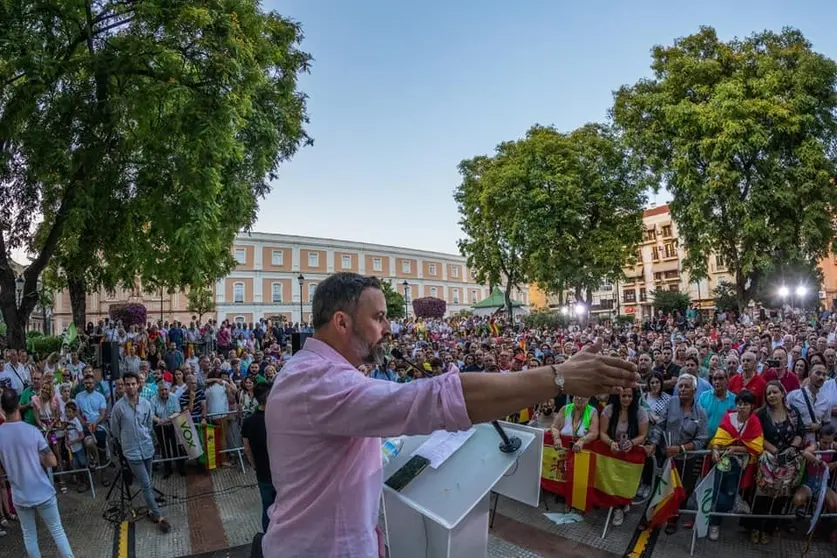 Santiago Abascal, este domingo en Marbella