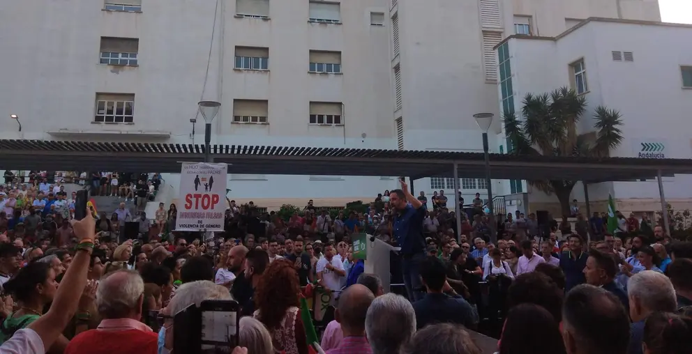 Abascal, en el mitin de Algeciras