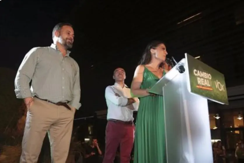 Macarena Olona, tras conoocer los resultados (1)