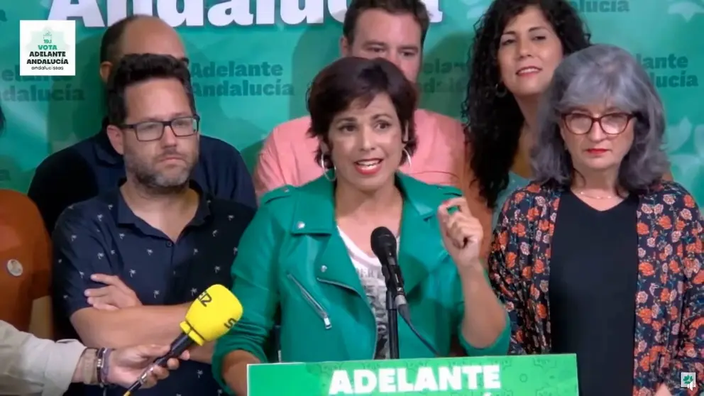 Teresa Rodriguez, tras conocer los resultados