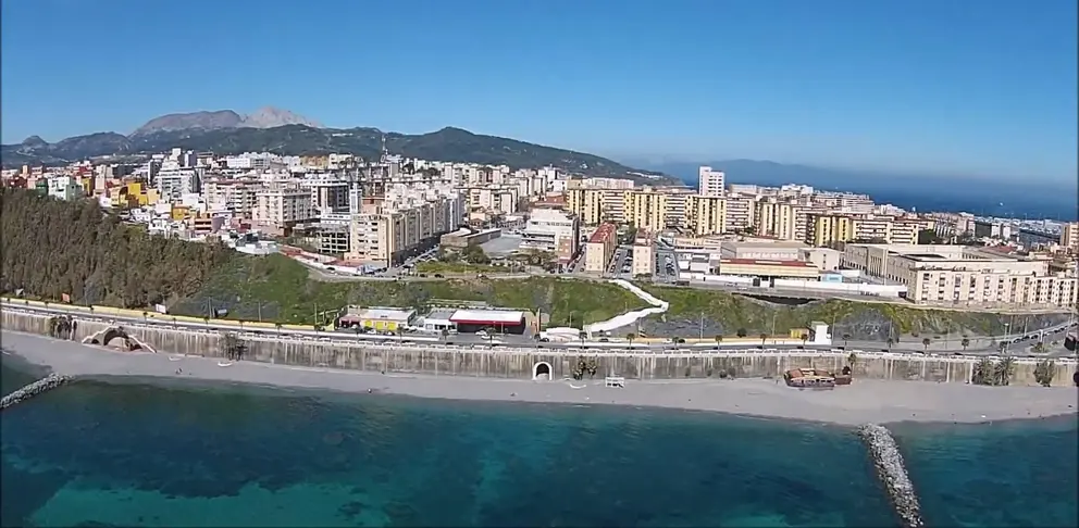 Vista aerea de Ceuta