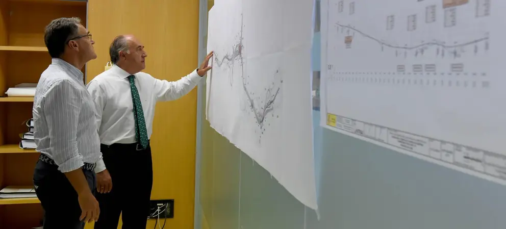 Planos de la remodelaci&oacute;n del acceso sur
