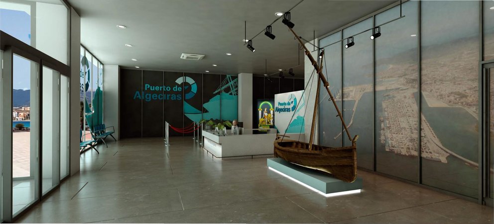 Algeciras Port Center. recreación virtual