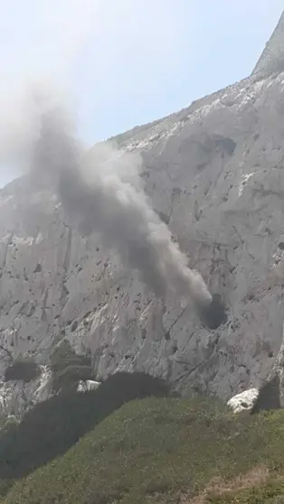 Incendio de un t&uacute;nel de Gibraltar