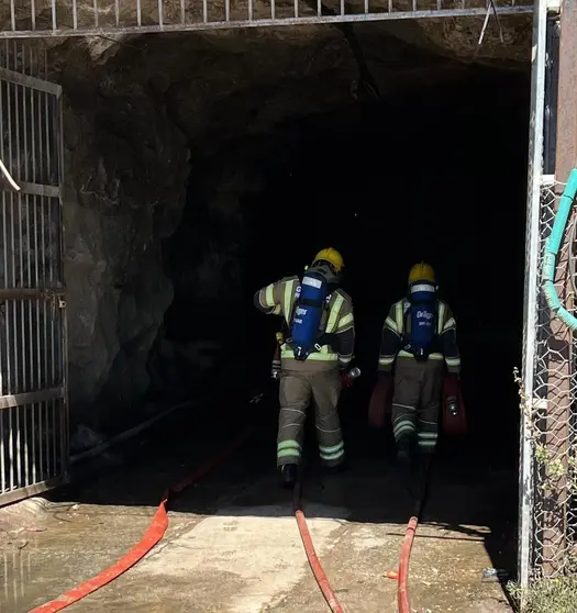 Extinci&oacute;n del incendio en un t&uacute;nel del Pe&ntilde;&oacute;n