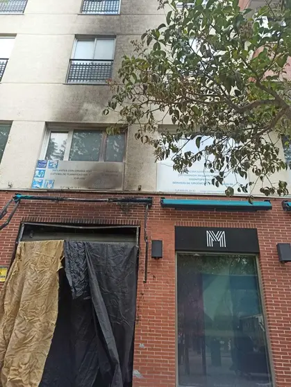 El Marieta, afectado por el incendio